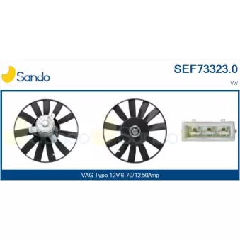 Ventilateur, refroidissement du moteur SANDO SEF73323.0