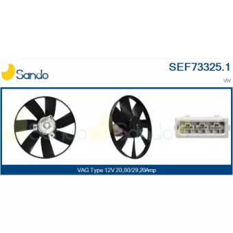 Ventilateur, refroidissement du moteur SANDO SEF73325.1
