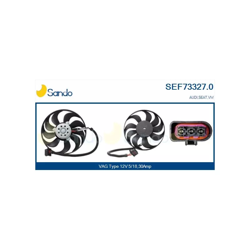 Ventilateur, refroidissement du moteur SANDO SEF73327.0
