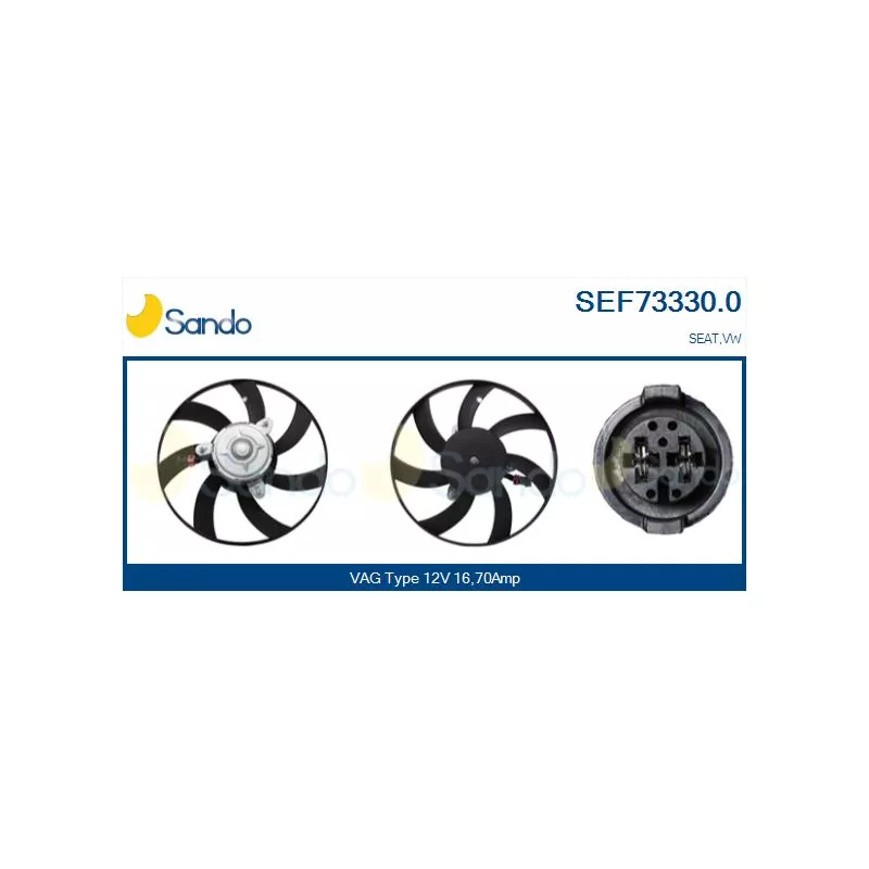 Ventilateur, refroidissement du moteur SANDO SEF73330.0