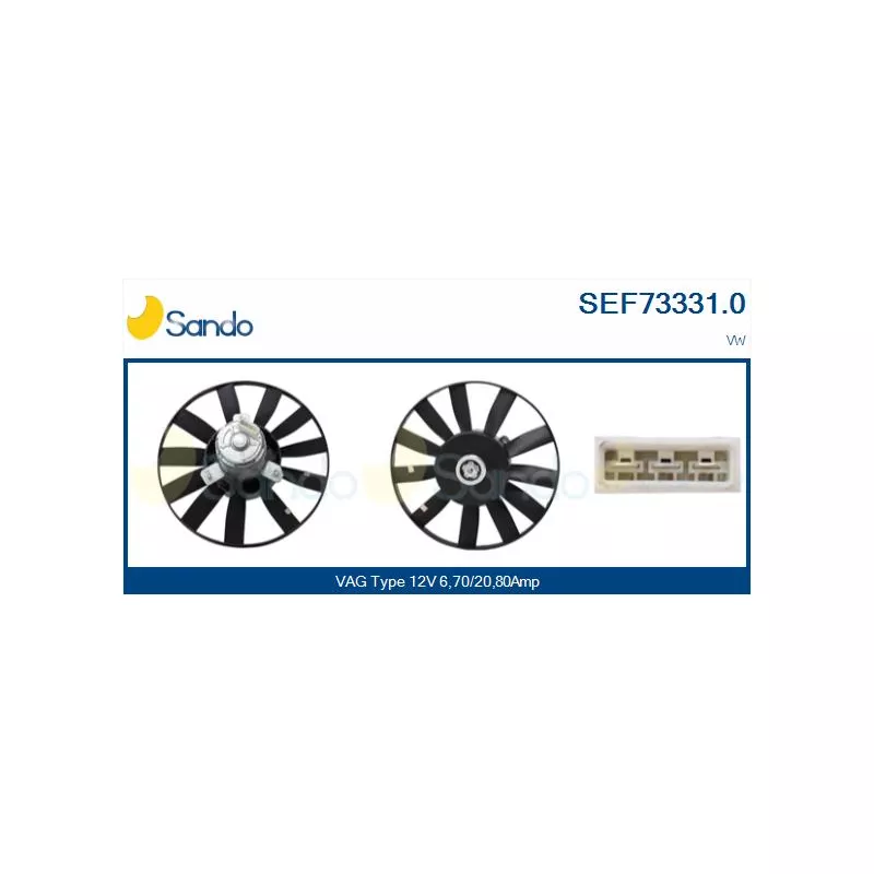 Ventilateur, refroidissement du moteur SANDO SEF73331.0