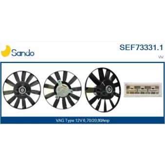 Ventilateur, refroidissement du moteur SANDO SEF73331.1