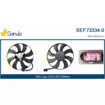 Ventilateur, refroidissement du moteur SANDO SEF73334.0