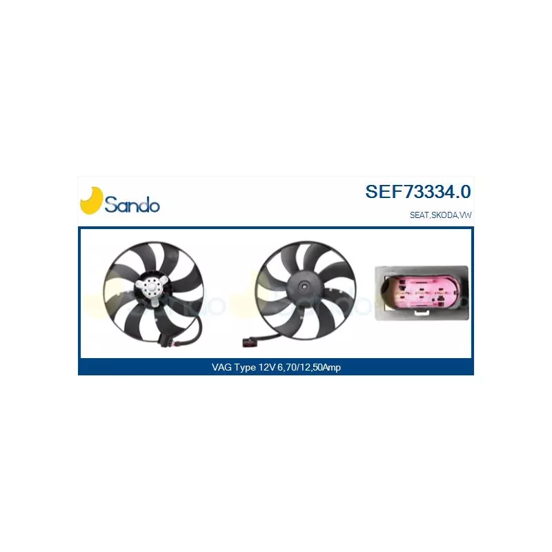 Ventilateur, refroidissement du moteur SANDO SEF73334.0