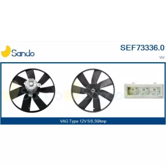 Ventilateur, refroidissement du moteur SANDO SEF73336.0