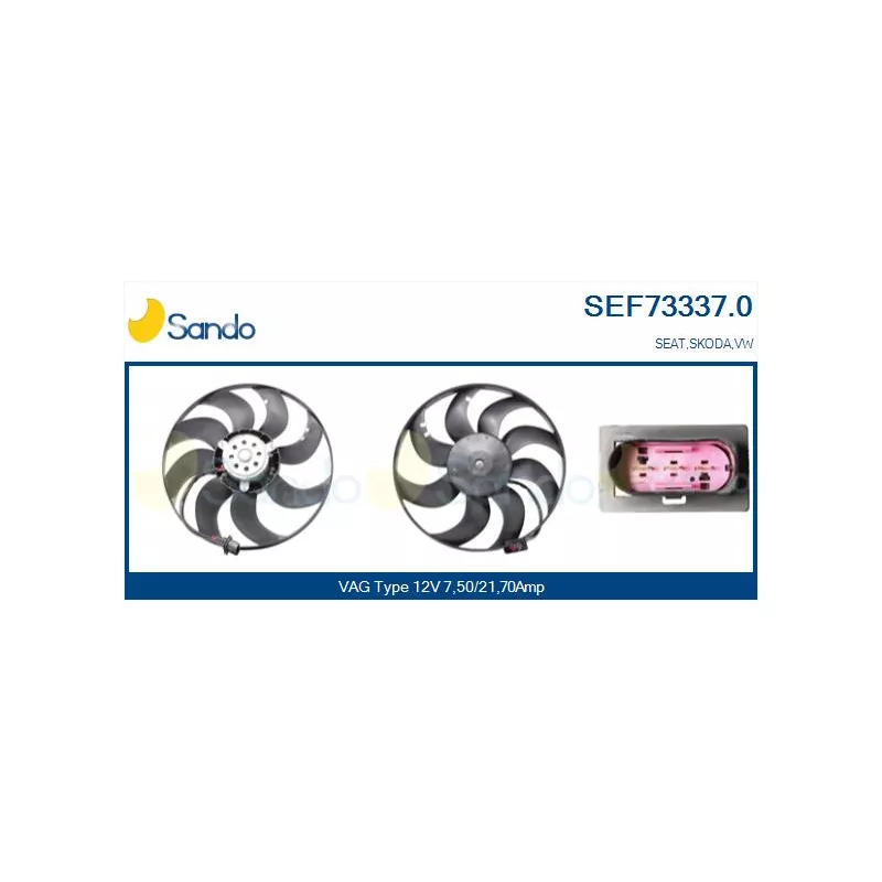 Ventilateur, refroidissement du moteur SANDO SEF73337.0