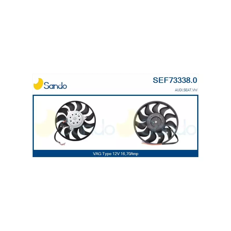 Ventilateur, refroidissement du moteur SANDO SEF73338.0