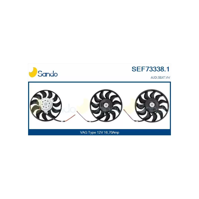 Ventilateur, refroidissement du moteur SANDO SEF73338.1