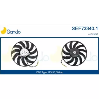 Ventilateur, refroidissement du moteur SANDO SEF73340.1
