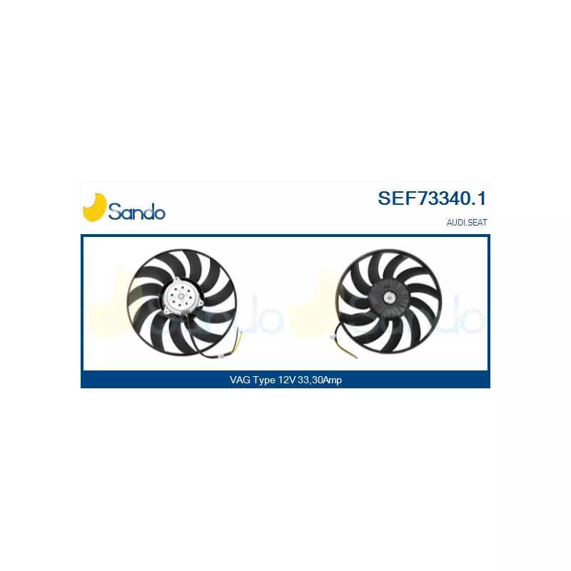 Ventilateur, refroidissement du moteur SANDO SEF73340.1