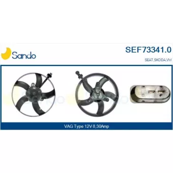 Ventilateur, refroidissement du moteur SANDO SEF73341.0