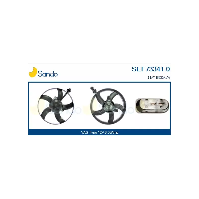 Ventilateur, refroidissement du moteur SANDO SEF73341.0