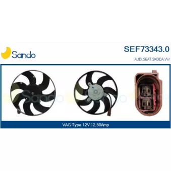 Ventilateur, refroidissement du moteur SANDO SEF73343.0
