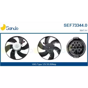 Ventilateur, refroidissement du moteur SANDO SEF73344.0