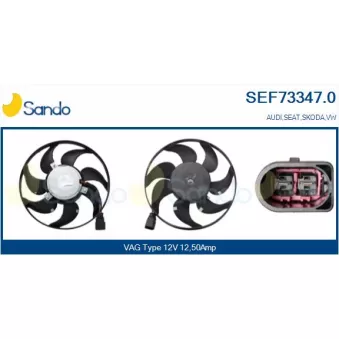 Ventilateur, refroidissement du moteur SANDO SEF73347.0