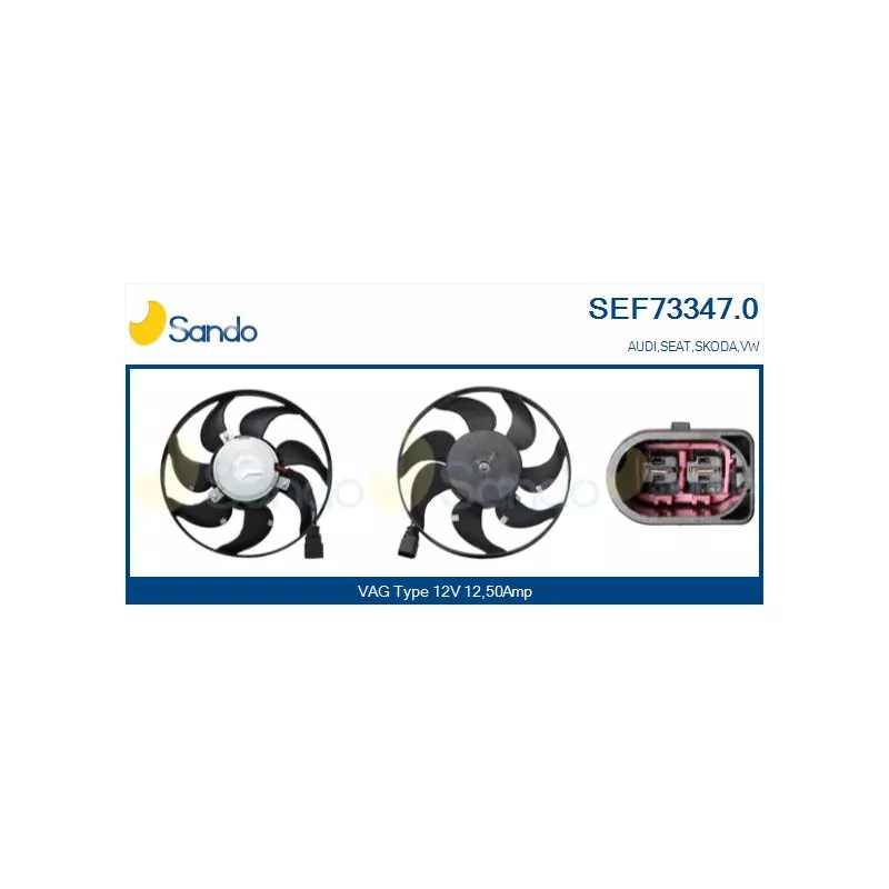 Ventilateur, refroidissement du moteur SANDO SEF73347.0
