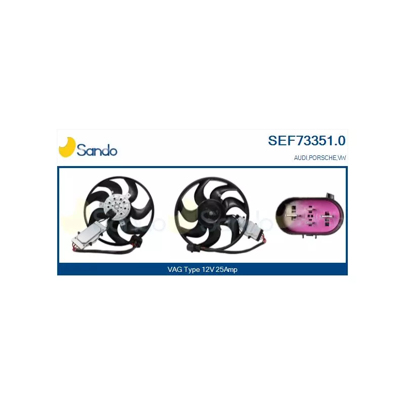 Ventilateur, refroidissement du moteur SANDO SEF73351.0