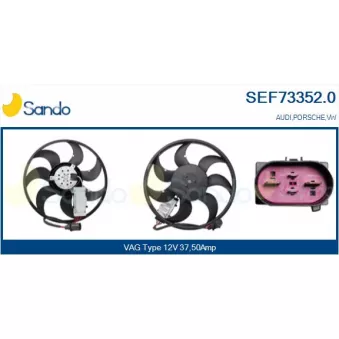 Ventilateur, refroidissement du moteur SANDO SEF73352.0