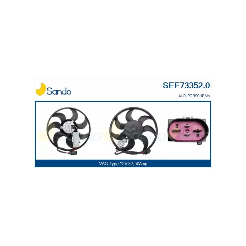 Ventilateur, refroidissement du moteur SANDO SEF73352.0
