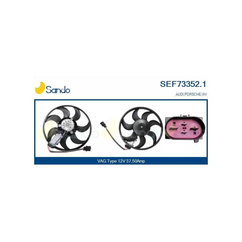 Ventilateur, refroidissement du moteur SANDO SEF73352.1