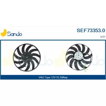 Ventilateur, refroidissement du moteur SANDO SEF73353.0