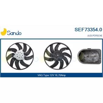 Ventilateur, refroidissement du moteur SANDO SEF73354.0