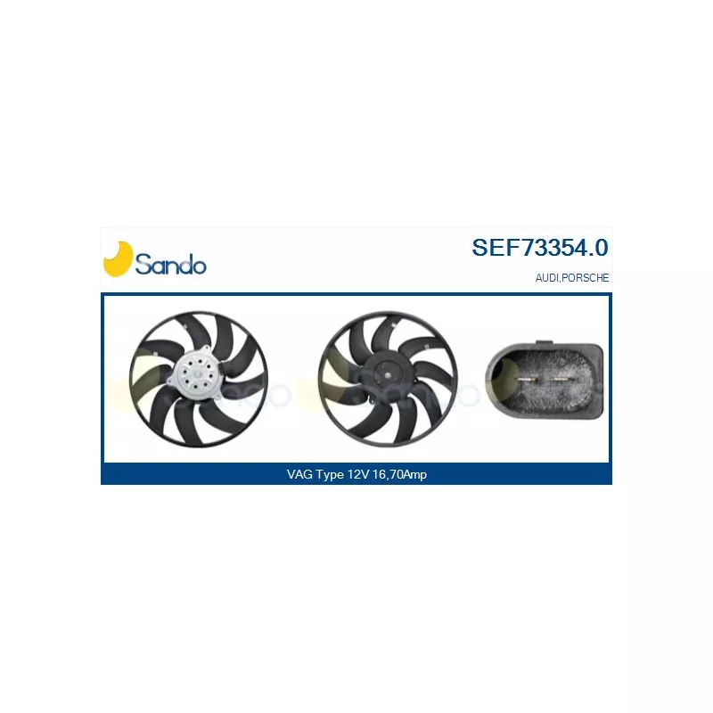Ventilateur, refroidissement du moteur SANDO SEF73354.0