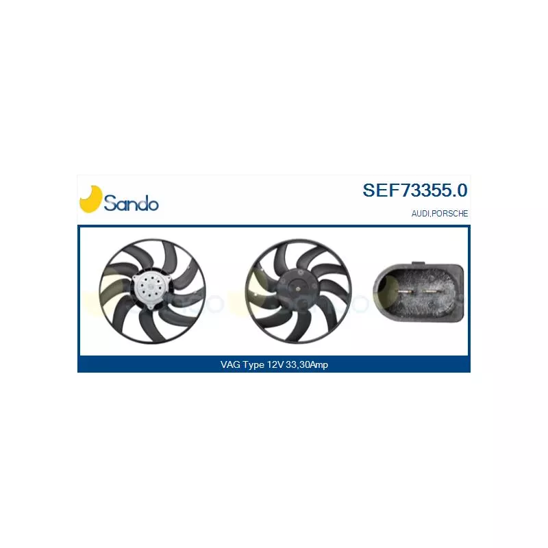 Ventilateur, refroidissement du moteur SANDO SEF73355.0