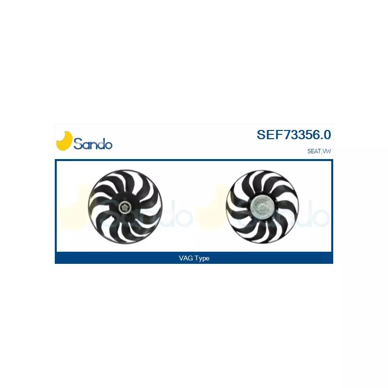 Ventilateur, refroidissement du moteur SANDO SEF73356.0