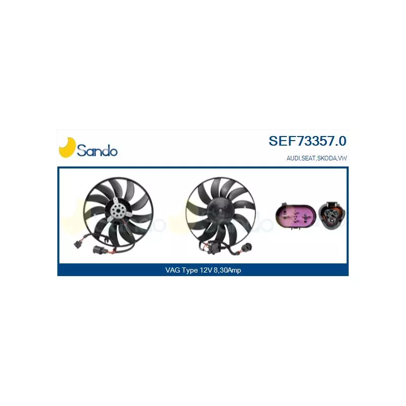 Ventilateur, refroidissement du moteur SANDO SEF73357.0