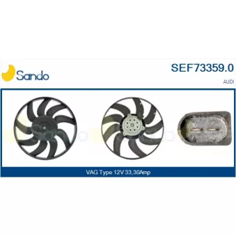 Ventilateur, refroidissement du moteur SANDO SEF73359.0