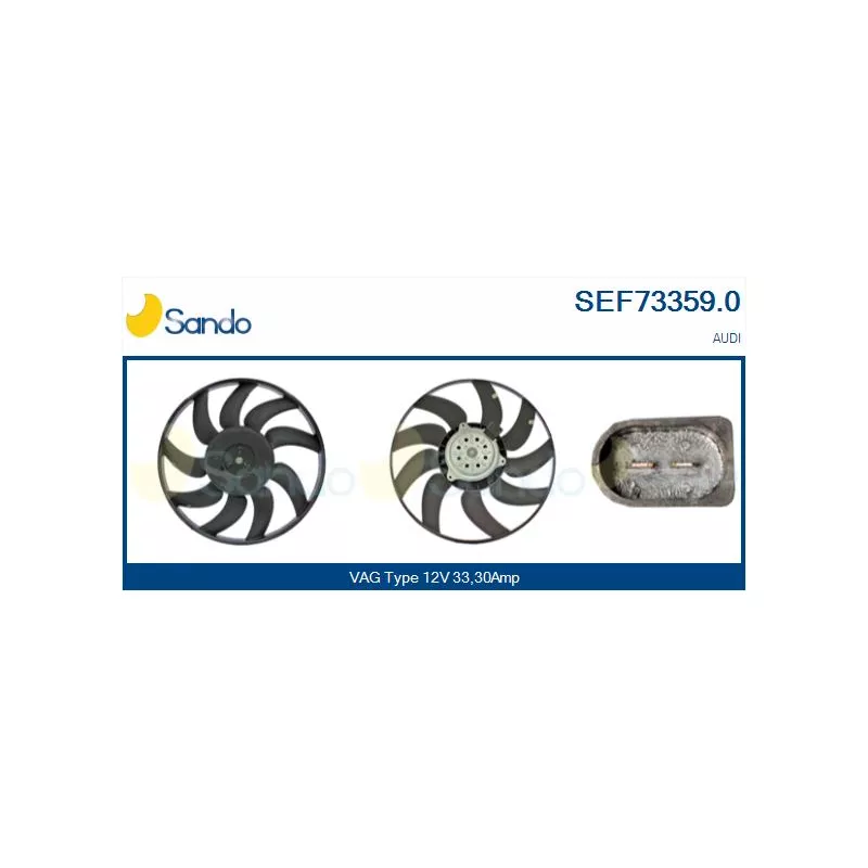 Ventilateur, refroidissement du moteur SANDO SEF73359.0