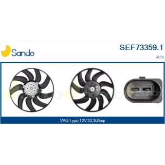 Ventilateur, refroidissement du moteur SANDO SEF73359.1