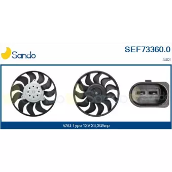 Ventilateur, refroidissement du moteur SANDO SEF73360.0
