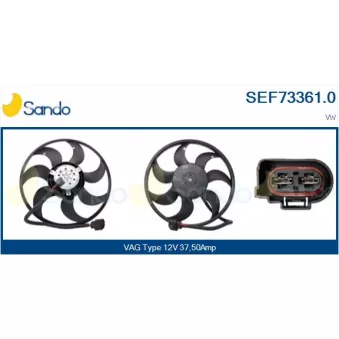 Ventilateur, refroidissement du moteur SANDO SEF73361.0
