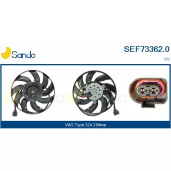 Ventilateur, refroidissement du moteur SANDO SEF73362.0