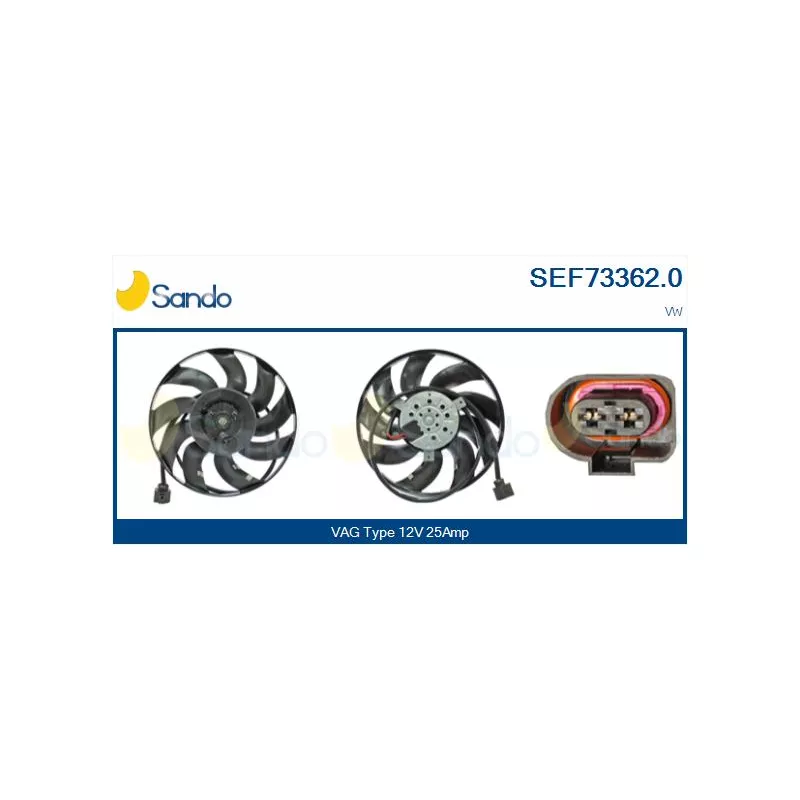 Ventilateur, refroidissement du moteur SANDO SEF73362.0