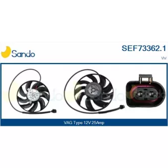 Ventilateur, refroidissement du moteur SANDO SEF73362.1