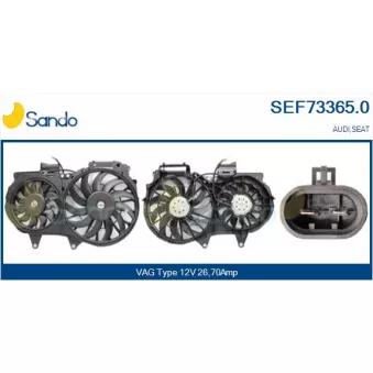 Ventilateur, refroidissement du moteur SANDO SEF73365.0