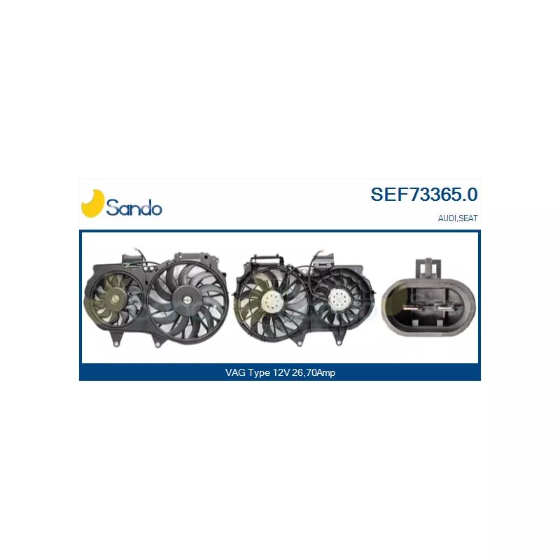 Ventilateur, refroidissement du moteur SANDO SEF73365.0