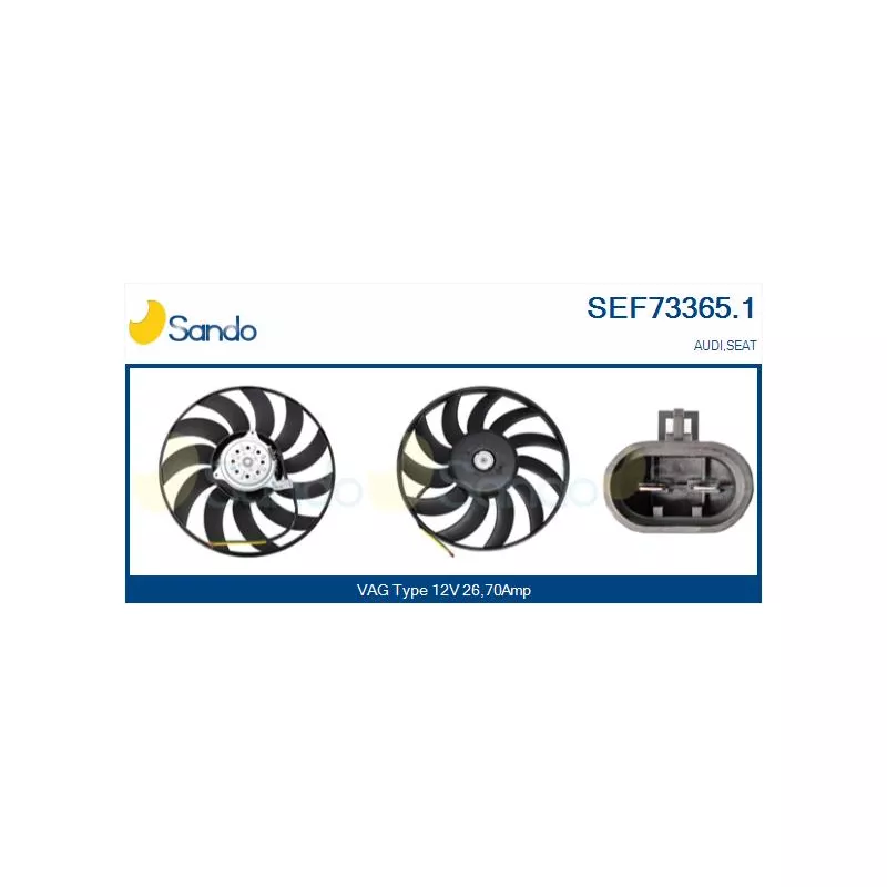 Ventilateur, refroidissement du moteur SANDO SEF73365.1