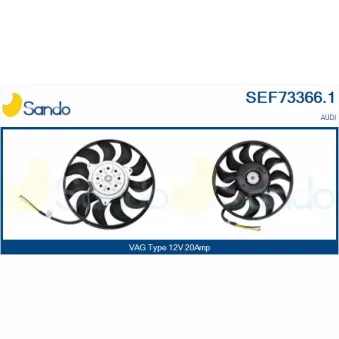 Ventilateur, refroidissement du moteur SANDO SEF73366.1