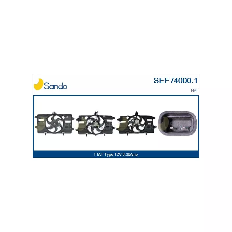 Moteur électrique, ventilateur pour radiateurs SANDO SEF74000.1