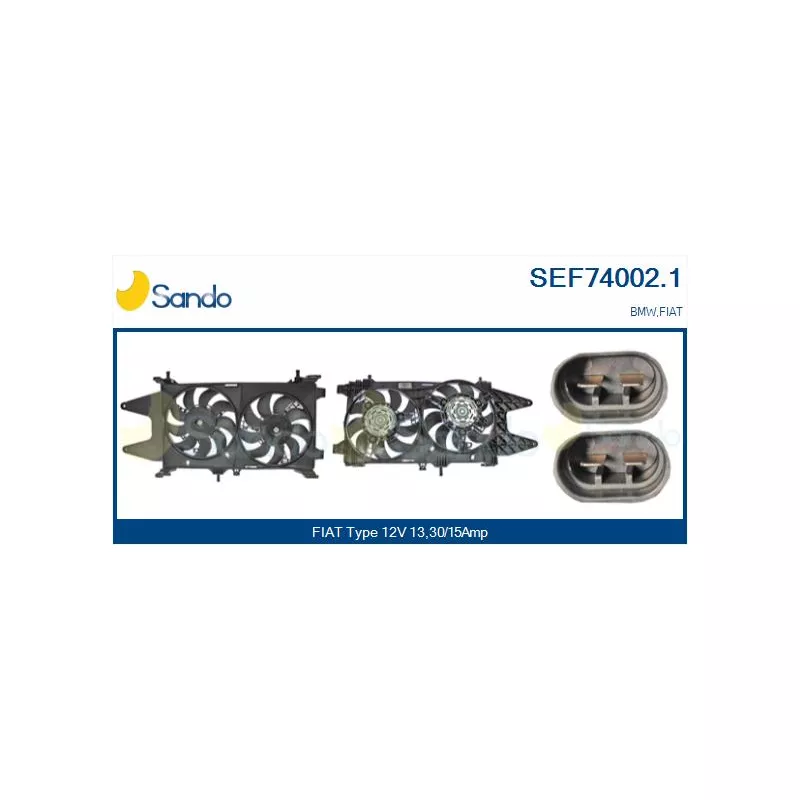 Moteur électrique, ventilateur pour radiateurs SANDO SEF74002.1