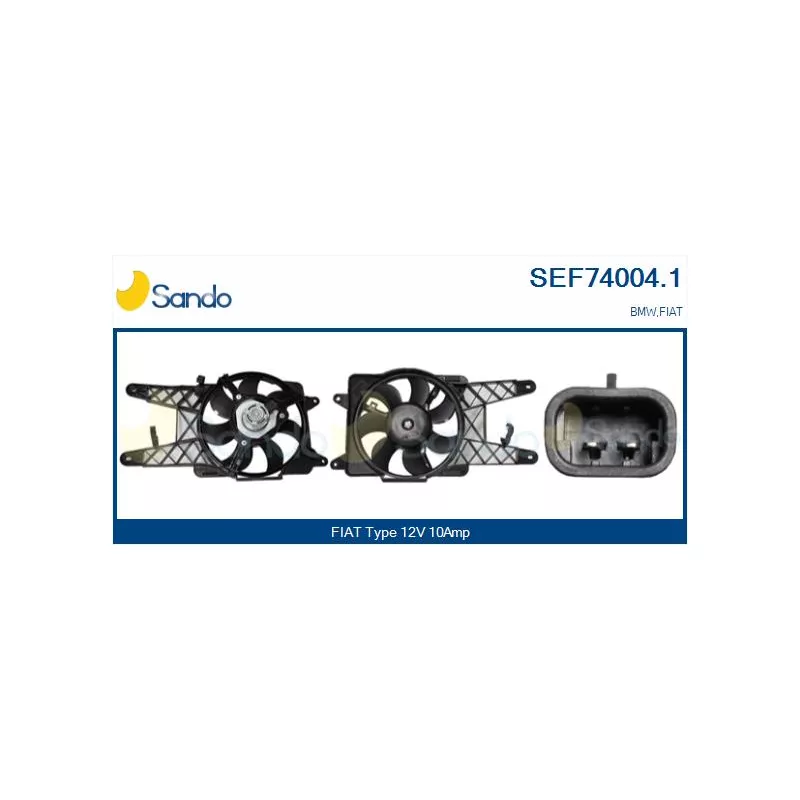Moteur électrique, ventilateur pour radiateurs SANDO SEF74004.1