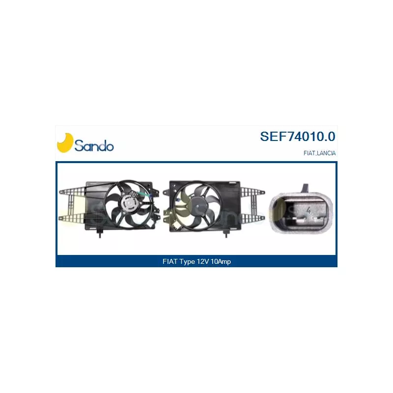 Moteur électrique, ventilateur pour radiateurs SANDO SEF74010.0