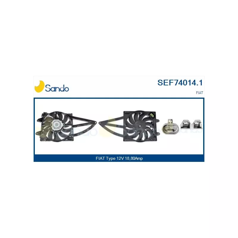 Moteur électrique, ventilateur pour radiateurs SANDO SEF74014.1