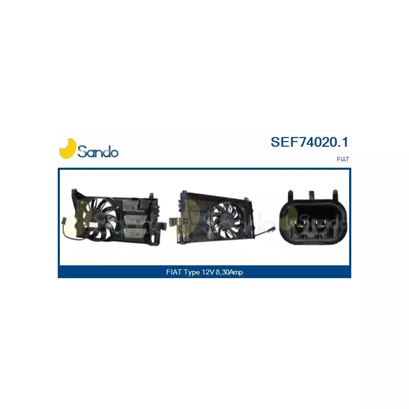 Moteur électrique, ventilateur pour radiateurs SANDO SEF74020.1