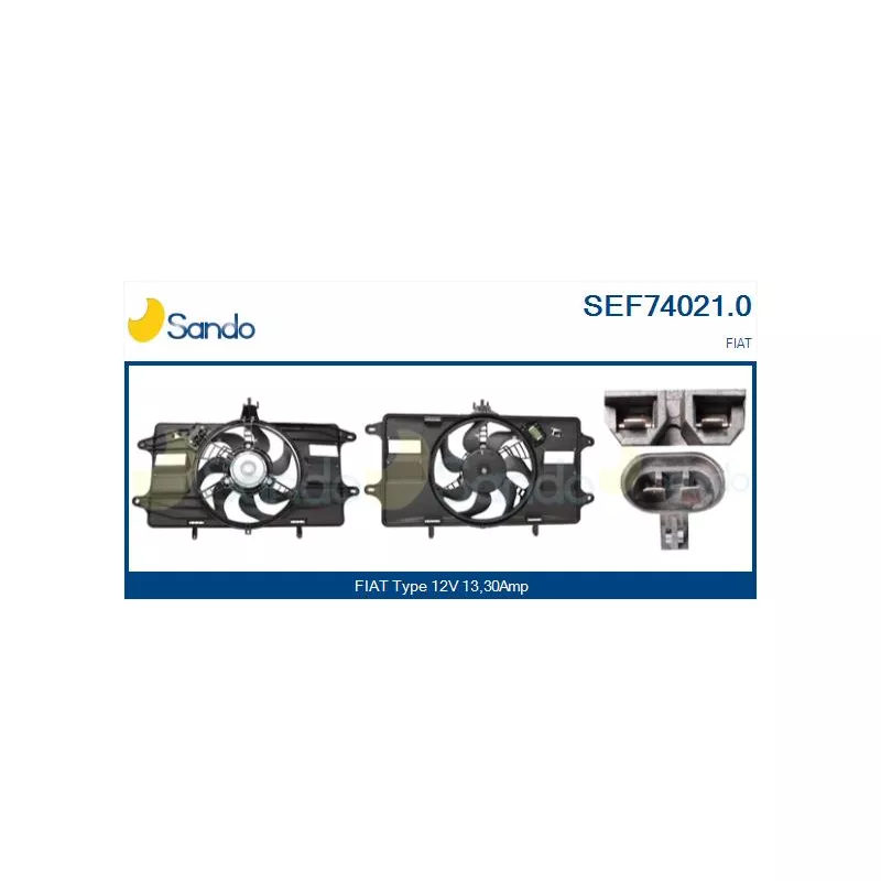 Moteur électrique, ventilateur pour radiateurs SANDO SEF74021.0