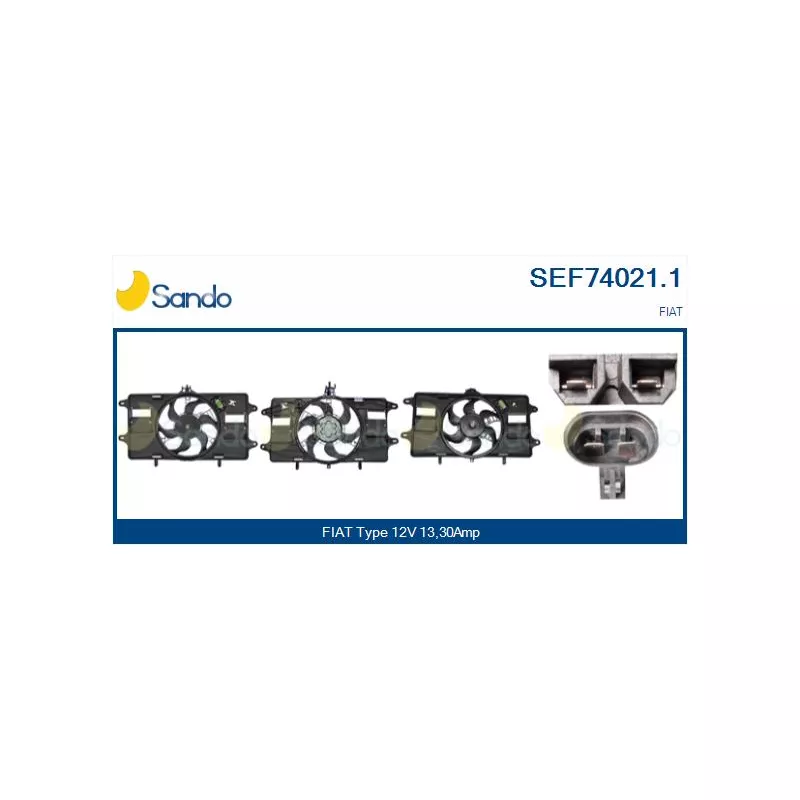 Moteur électrique, ventilateur pour radiateurs SANDO SEF74021.1